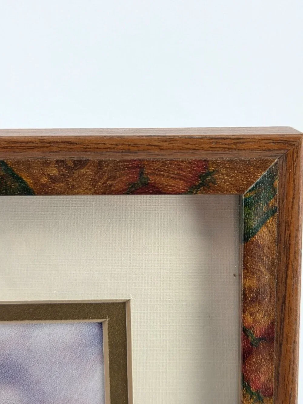 Framed Raphael Cherubs Renaissance Vintage Print Floral Wood Frame Art 👼✨